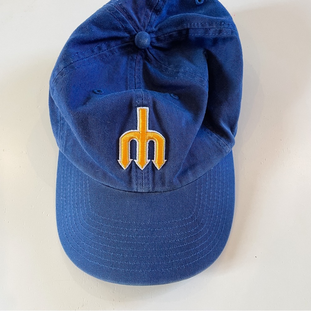 Mariners Old Pitchfork Cap Blue and Yellow Cap